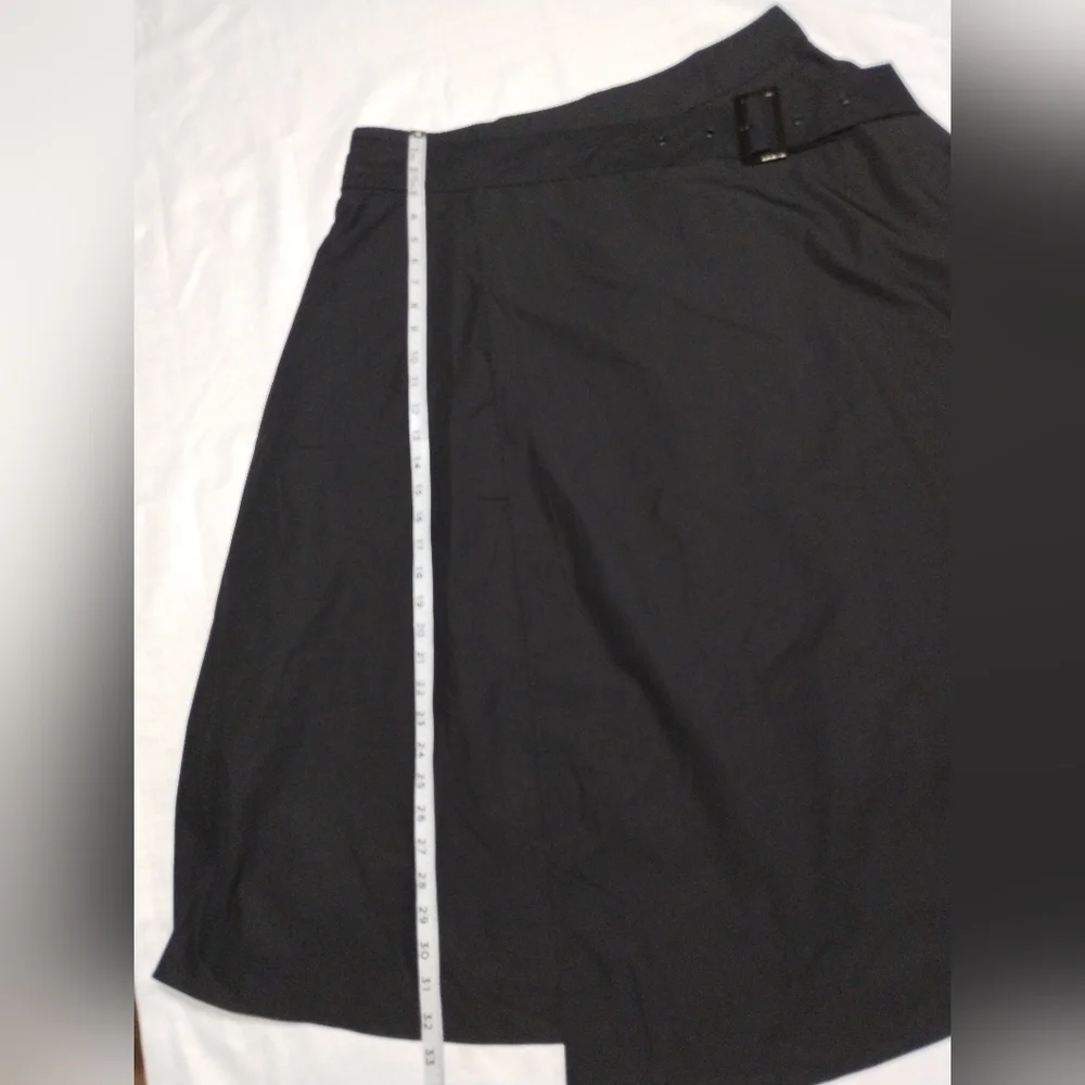 S. Deer Concept Elegant Black A-Line Skirt (2XL)